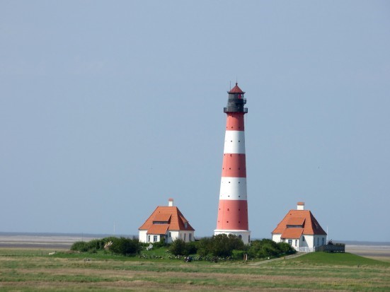 Leuchtturm in Westerhever Sand
